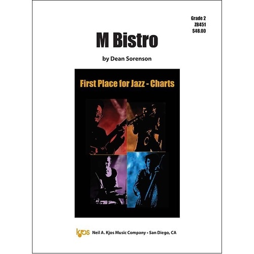 M Bistro Jazz Ensemble Score and Parts by Dean Sorenson