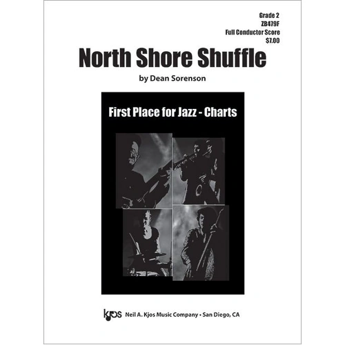 North Shore Shuffle - Score by Dean Sorenson for Jazz Ensemble, 24 Pages, Published by Neil A. Kjos Music Company