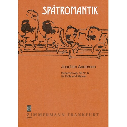 Andersen - Scherzino Op 55 No 6 Flute/Piano (Softcover Book)