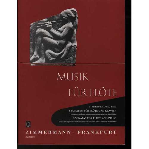 Bach Cpe - 6 Sonatas For Flute/Piano (Softcover Book)