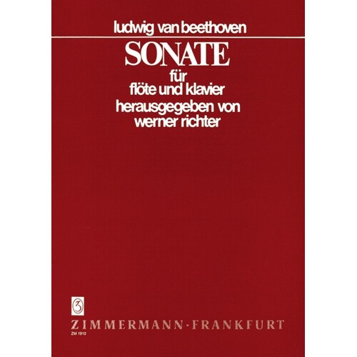 Beethoven - Sonata B Flat Flute/Piano (Softcover Book)