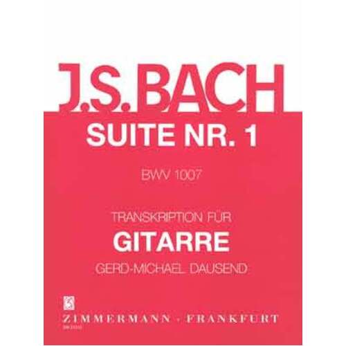 Bach - Suite No 1 Bwv 1007 Guitar Arr Dausend (Softcover Book)